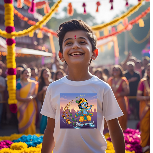 Krishna-Boy's Crew Neck T-Shirt